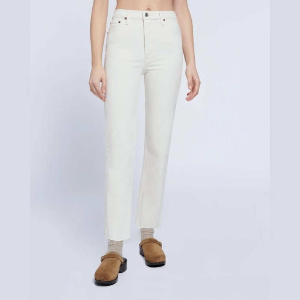 Re/Done Women's Comfort Stretch High Rise Stove Pipe Jean - 29